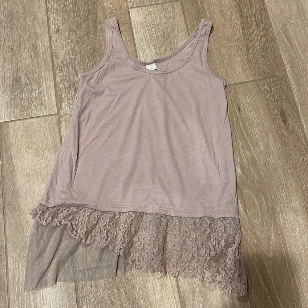 Wild Pearl Lace Tank SMALL